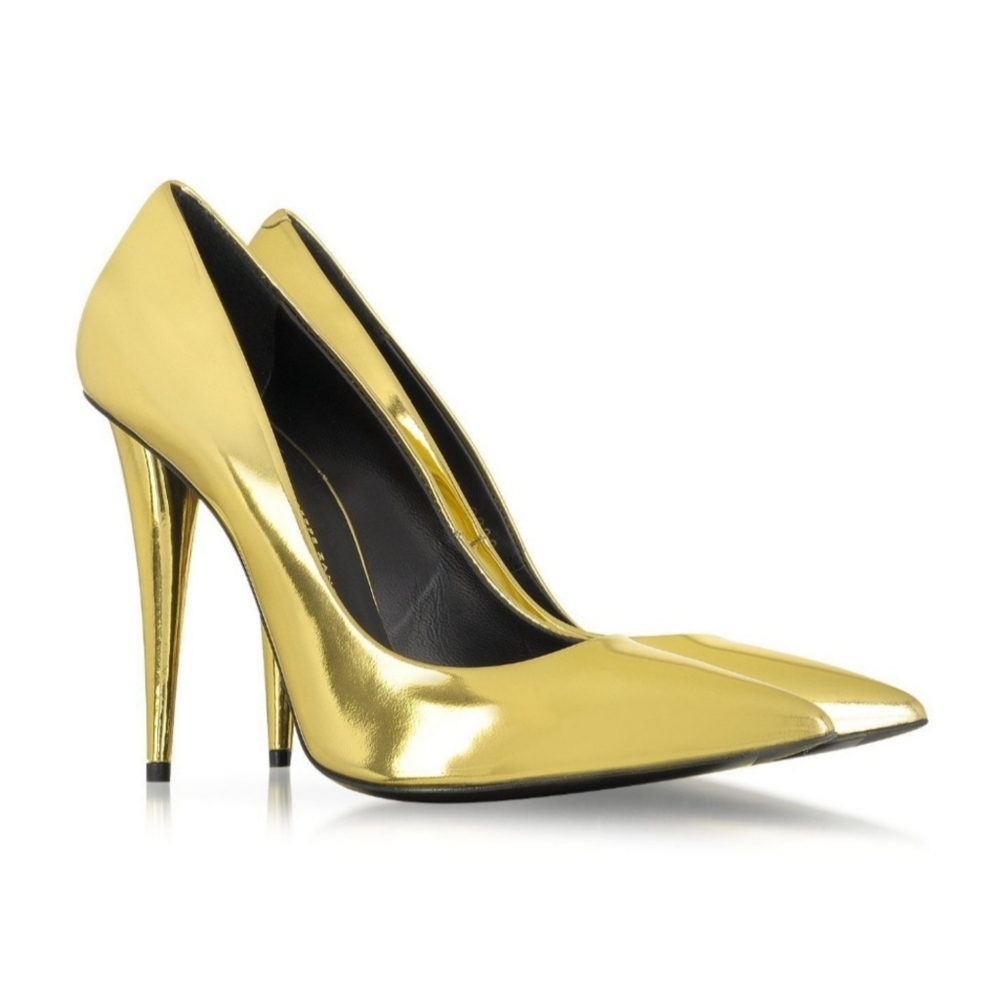 Giuseppe Zanotti Gold Mirror Pumps